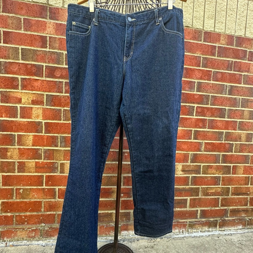 Dickies Indigo Denim Pants Flannel Lined Workwear Outdoor Warm 16R